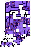 IHEN County Contact Map